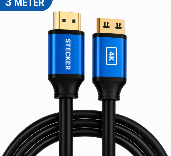 3 Metre HDMI Cable Product Shot 597x544